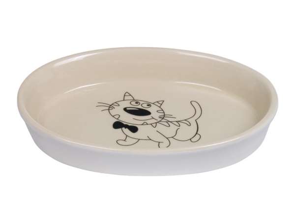 Nobby Katzen Keramik Schale | Oval | 120 ml
