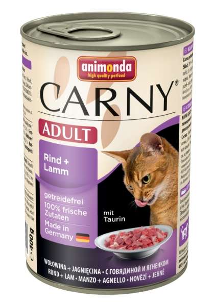 Animonda Carny Adult Cat | mit Rind &amp; Lamm | 6x400g