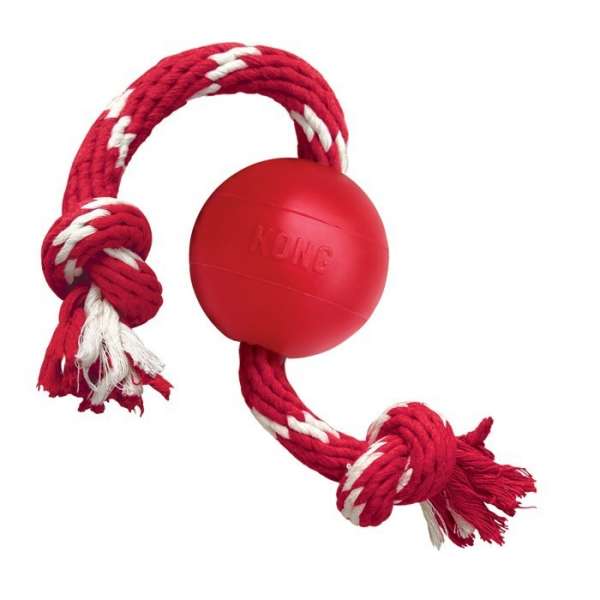 KONG Ball | mit Seil | Hundespielzeug