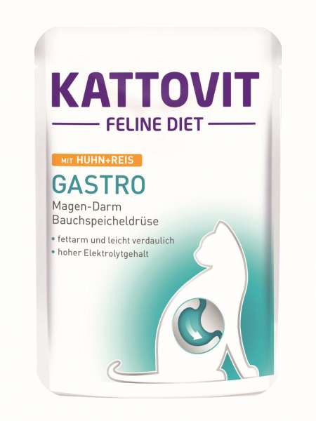 Kattovit Gastro | Huhn &amp; Reis | 24x85g Katzenfutter