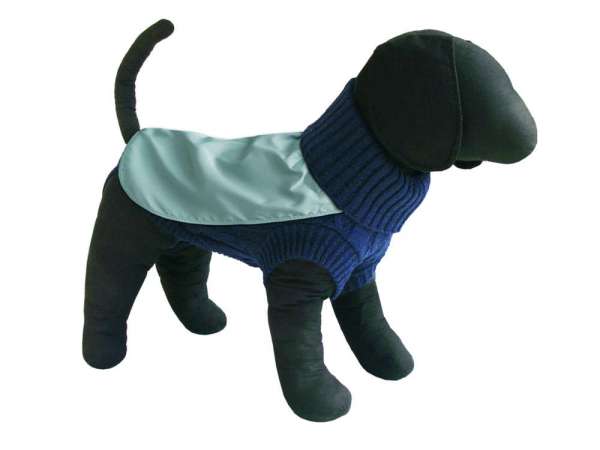 TiBu Strick 47 | Hundepullover mit Regencape