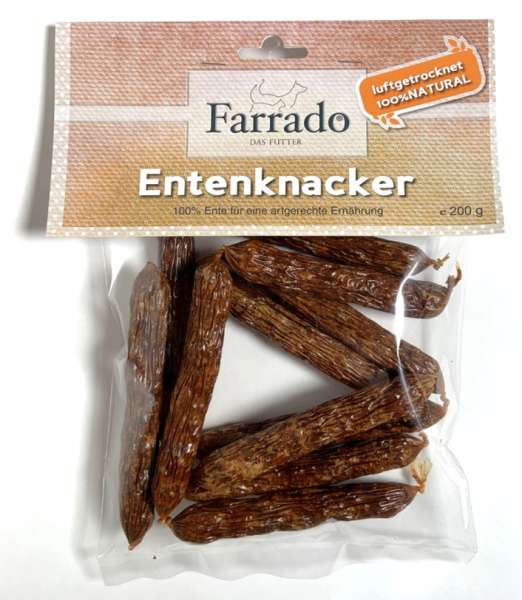 Farrado Entenknacker | 10x 200 g Hundesnack