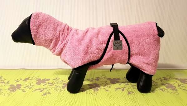 Bademantel für Hunde | pink
