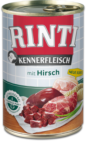Rinti Kennerfleisch | mit Hirsch | Hundefutter