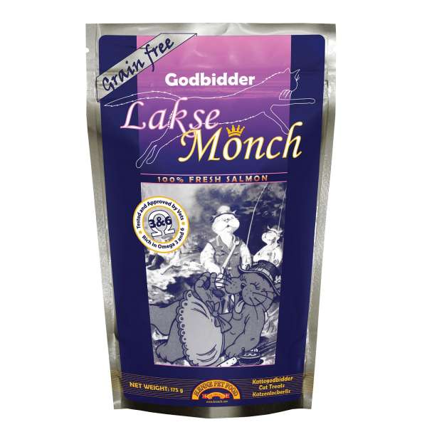 Kronch Lakse Monch | mit Lachs | 175 g getreidefreier Katzensnack