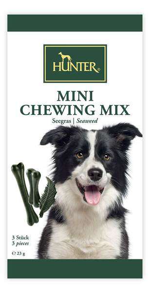 Hunter Mini Chewing Mix | Seegras | 23g Hundesnack