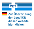 VET-Siegel zur Überprüfung der Legalität dieser Website